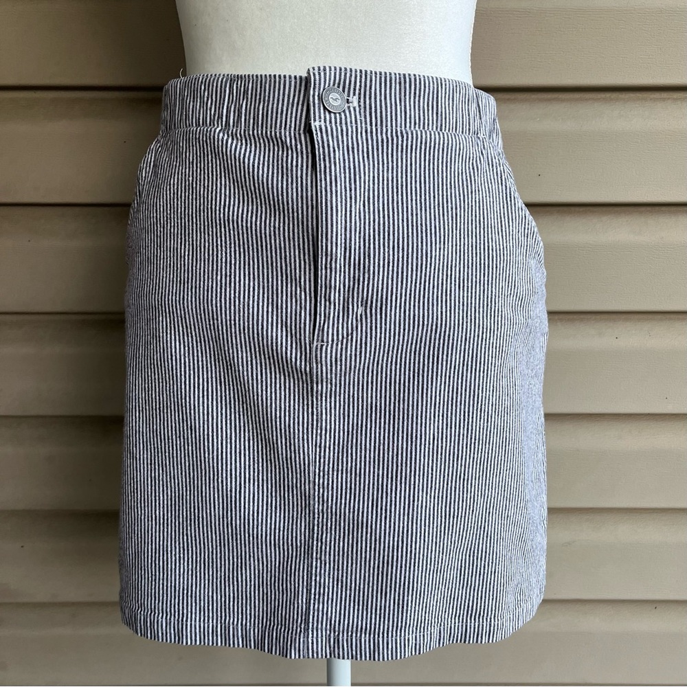 •Hollister• Railroad Striped Mini Skirt - Size Medium